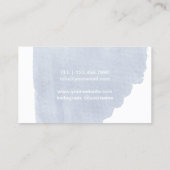 Licht blauwe Waterverf van de Lichte Boom van de I Visitekaartje (Achterkant)
