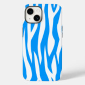 Licht blauwe Zebra afdrukken Case-Mate iPhone Case (Achterkant)