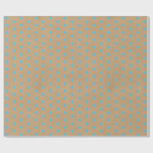 Licht Blauwgroen Blauwe Groene Stippen Faux Rustic Cadeaupapier (Vlak)