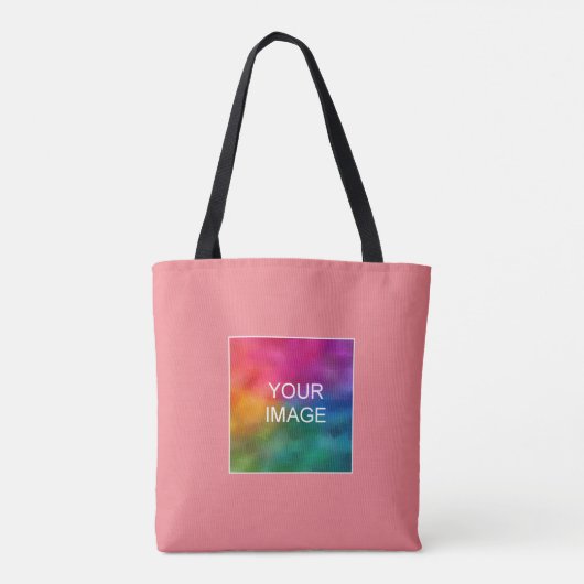 Licht Blauwgroen Carissma Voeg hier uw foto toe Tote Bag (Achterkant)