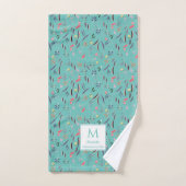 Licht Blauwgroen Florenz PRECIES VOOR GOD Monogram Handdoek (Handdoek)