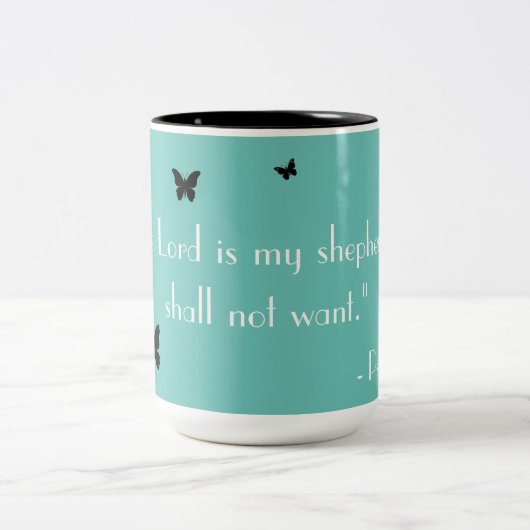 Licht Blauwgroen Geloof Mok (Center)