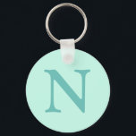 Licht Blauwgroen Initiaal Letter Trendy Pastel Min Sleutelhanger<br><div class="desc">Licht Blauwgroen Initiaal Letter Trendy Pastel Mint Blue kleur. U kunt ervoor kiezen om uw initiaal of het initiaal van een geliefde toe te voegen. Of het nu een oprecht geschenk is voor iemand die je dierbaar is of een persoonlijke traktatie, de keuze is aan jou. U kunt ook de...</div>