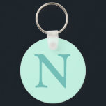 Licht Blauwgroen Initiaal Letter Trendy Pastel Min Sleutelhanger<br><div class="desc">Licht Blauwgroen Initiaal Letter Trendy Pastel Mint Blue kleur. U kunt ervoor kiezen om uw initiaal of het initiaal van een geliefde toe te voegen. Of het nu een oprecht geschenk is voor iemand die je dierbaar is of een persoonlijke traktatie, de keuze is aan jou. U kunt ook de...</div>