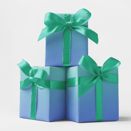 Licht Blauwgroen korenbloem blauw ombre Inpakpapier Vel