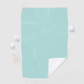 Licht Blauwgroen monogrammen Golfhanddoek (Insitu)