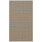 Licht Blauwgroen Turquoise Blauw Sinaasappel Bruin Tafelkleed (Voorkant)