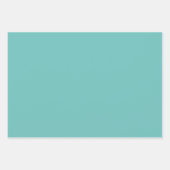 Licht Blauwgroen wervelpatroon met vaste stoffen Inpakpapier Vel (Voorkant 2)