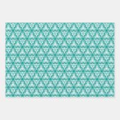 Licht Blauwgroen wervelpatroon met vaste stoffen Inpakpapier Vel (Voorkant)