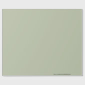 Licht Bleek Sage Groen Elegant Neutraal Effen Kleu Cadeaupapier (Vlak)