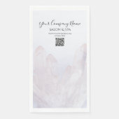 Licht Bleke Paarse kristallen Salon Spa Servet (Voorkant)