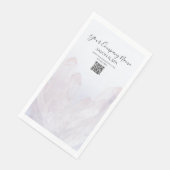 Licht Bleke Paarse kristallen Salon Spa Servet (Hoek)