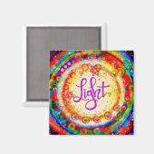 Licht  Bloemenhart Moderne Inspirivity Magneet (Voorkant / Achterkant)