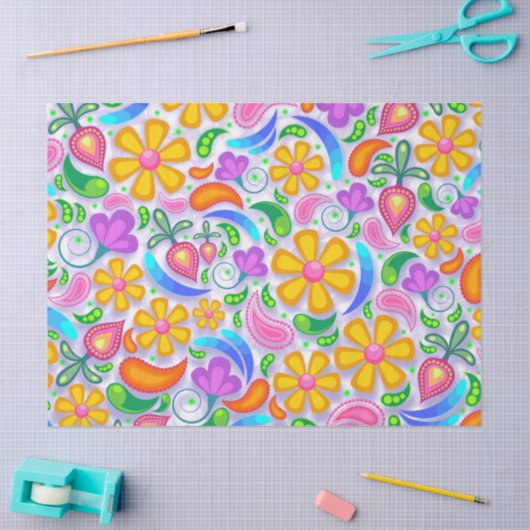 licht bloementissuepapier tissuepapier (Craft)