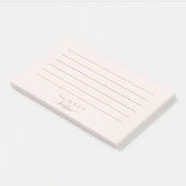 Licht bloost van het bureau van Aangepast Geleid Post-it® Notes (Schuin)