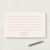 Licht bloost van het bureau van Aangepast Geleid Post-it® Notes (Op bureau)