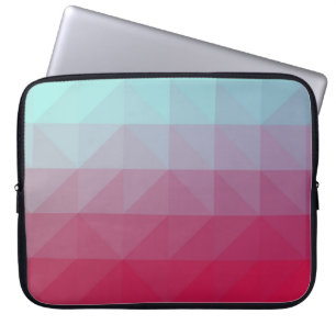 Licht BLUE abstract mozaïekpatroon. Colorful abstr Laptop Sleeve