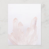 Licht Blush Roze Crystals Spa Salon Services Menu (Achterkant)