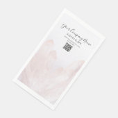 Licht Blush Roze kristallen Salon Spa Servet (Hoek)