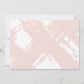 Licht blush roze penseelstreken briefpapier notitiekaartje (Achterkant)