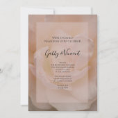 Licht Blush Roze Roze Floral Engagement Party Kaart (Voorkant)