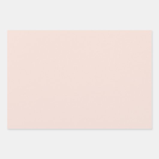 Licht Blush Roze vaste kleur F8E3DA Inpakpapier Vel (Voorkant 2)