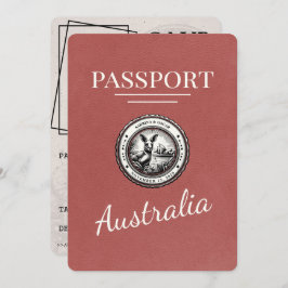 Licht Bourgogne Australië paspoort Bewaar de datum Save The Date