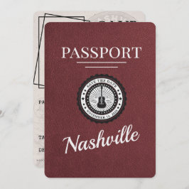 Licht Bourgogne Nashville Passport Bewaar de datum Save The Date