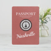 Licht Bourgogne Nashville Passport Bewaar de datum Save The Date (Staand voorkant)