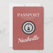 Licht Bourgogne Nashville Passport Bewaar de datum Save The Date (Voorkant)