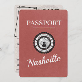 Licht Bourgogne Nashville Passport Bewaar de datum Save The Date