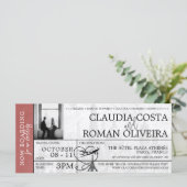 Licht Bourgondië Parijs bruiloft instapkaart (Staand voorkant)