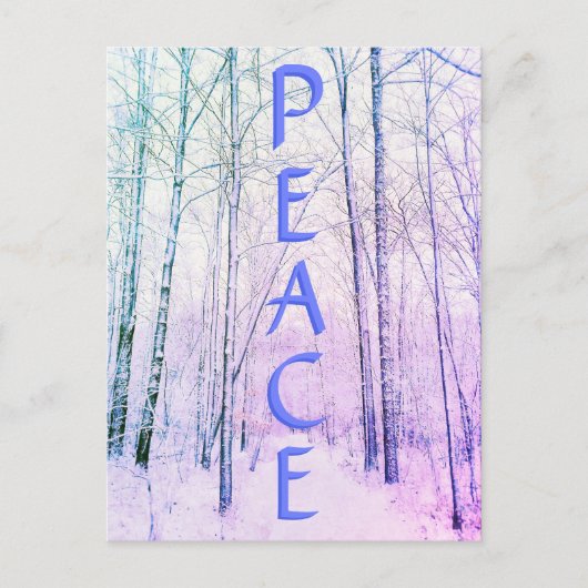 LICHT BRIEFKAART WINTER PEACE2 (Voorkant)