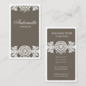  licht bruin design visitekaartje (Voorkant / Achterkant)