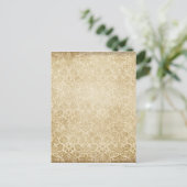 Licht bruin gevlekte damppatroon briefkaart (Staand voorkant)