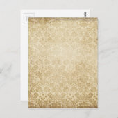 Licht bruin gevlekte damppatroon briefkaart (Voorkant / Achterkant)