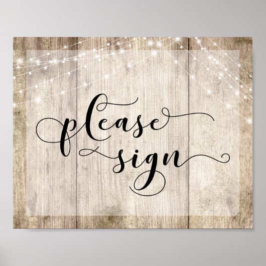 Licht bruin hout en licht poster (Voorkant)