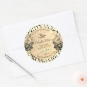 Licht bruin hout graan Sepia Rozen Product Labels (Envelop)