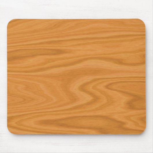 Licht bruin hout muismat (Voorkant)