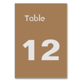 Licht bruin klassiek minimalistisch plat kaart (Voorkant)