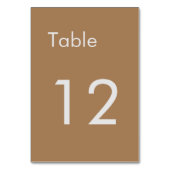 Licht bruin klassiek minimalistisch plat kaart (Voorkant)