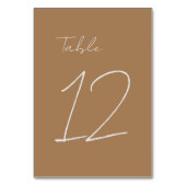 Licht bruin klassiek minimalistisch plat kaart (Voorkant)