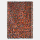 Licht bruin leder met schroefdraad deken (Voorkant Verticaal)