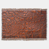 Licht bruin leder met schroefdraad deken (Voorkant)