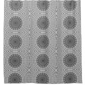 Licht bruin Mandala wiel Douchegordijn (Voorkant)