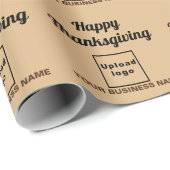 Licht bruin omslagpapier voor zakelijke Thanksgivi Cadeaupapier (Rol Hoek)