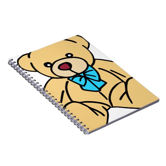 Licht bruin Traditionele Teddy Bear Notitieboek (Rechterzijde)