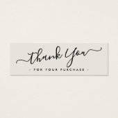 Licht bruin zakelijk logo dank je creditcard mini visitekaartjes (Voorkant)