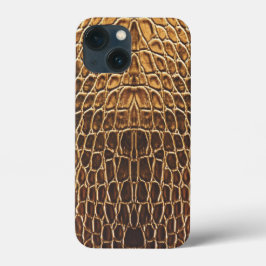 Licht bruine alligator huidafdruk Case-Mate iPhone case