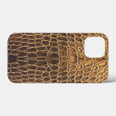 Licht bruine alligator huidafdruk Case-Mate iPhone case (Achterkant (horizontaal))